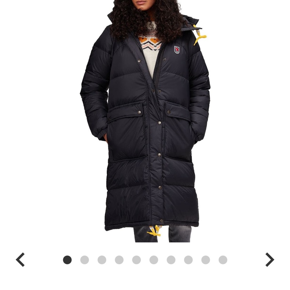 Fjallraven Women's Black Long Ski Jacket